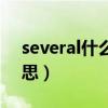 several什么意思中文翻译（several什么意思）