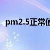 pm2.5正常值标准（pm2.5正常值是多少）