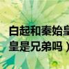 白起和秦始皇是同一时期的人吗（白起和秦始皇是兄弟吗）