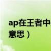 ap在王者中是什么意思（ap在王者中是什么意思）