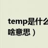 temp是什么意思（汽车仪表盘中TEMP表示啥意思）