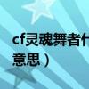 cf灵魂舞者什么模式可以用（cf灵魂武者什么意思）