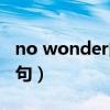 no wonder的用法（no wonder的用法及例句）