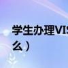 学生办理VISA卡（学生visa卡办理条件是什么）