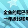 金鱼的尾巴像什么一年级（金鱼的尾巴像什么一年级比喻句）