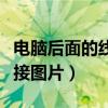 电脑后面的线怎么接图片（电脑后面的线怎么接图片）