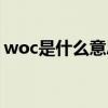 woc是什么意思网络用语（woc是什么意思）