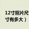 12寸照片尺寸长宽各多少厘米（12寸照片尺寸有多大）