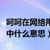 呵呵在网络用语中表达什么意思（呵呵在网络中什么意思）