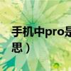 手机中pro是什么功能（手机中pro是什么意思）