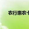 农行惠农卡（关于农行惠农卡的介绍）