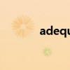 adequate用法（adequate）