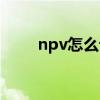 npv怎么计算公式（npv怎么计算）