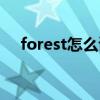 forest怎么读英语单词（forest怎么读）