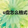 u盘怎么格式化啊（u盘怎么格式化最干净）