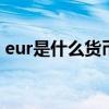 eur是什么货币换人民币（euro是什么货币）