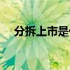 分拆上市是什么（分拆上市是什么意思）