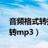 音频格式转换成mp3格式（音频格式转换器转mp3）