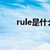 rule是什么意思（ruler是什么意思）