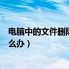 电脑中的文件删除不了怎么回事（电脑中的文件删除不了怎么办）