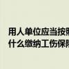 用人单位应当按照什么缴纳工伤保险费（用人单位应当按照什么缴纳工伤保险费）