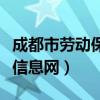 成都市劳动保障信息网官网（成都市劳动保障信息网）