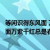 等闲识得东风面 万紫千红总是春蕴含的哲理（等闲识得东风面万紫千红总是春的哲理）