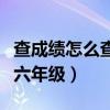 查成绩怎么查小学一年级（查成绩怎么查小学六年级）