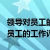 领导对员工的工作评语不少于300字（领导对员工的工作评语）