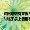 峰回路转有亭翼然临于泉上者醉翁也翻译（峰回路转有亭翼然临于泉上者醉翁亭也什么意思）