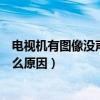 电视机有图像没声音是怎么回事（电视机有声音无图像是什么原因）