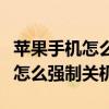 苹果手机怎么强制关机屏幕划不动（苹果手机怎么强制关机）