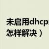 未启用dhcp怎样解决网络问题（未启用dhcp怎样解决）