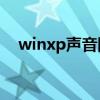 winxp声音图标不见（xp声音图标不见）