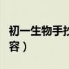 初一生物手抄报内容资料（初一生物手抄报内容）