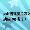 pdf格式图片怎么转换成jpg格式文件（pdf格式图片怎么转换成jpg格式）