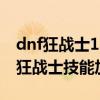 dnf狂战士110级技能加点和搭配（风之大陆狂战士技能加点）