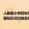 人教版小学四年级上册数学知识点归纳总结（四年级数学上册知识点归纳总结）