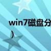 win7磁盘分区扩大c盘（磁盘分区给c盘扩容）