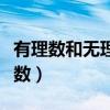 有理数和无理数的概念及例子（有理数和无理数）