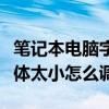 笔记本电脑字体变小了怎么调（笔记本电脑字体太小怎么调）