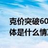 克价突破600元现在是买金的好时机吗？ 具体是什么情况?