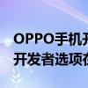 OPPO手机开发者选项在哪里选（oppo手机开发者选项在）