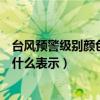 台风预警级别颜色四级顺序（台风预警信号分为四级分别以什么表示）