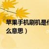 苹果手机刷机是什么意思有什么好坏处（苹果手机刷机是什么意思）