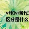 vt和vi各代表什么（vt与vi分别是什么意思 区分是什么）