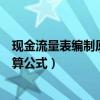 现金流量表编制原理讲解（现金流量表的编制方法及相关计算公式）