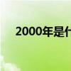 2000年是什么年庚（2000年是什么年）