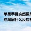 苹果手机突然黑屏什么反应都没有是什么情况（苹果手机突然黑屏什么反应都没有）