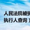 人民法院被执行人信息网查询（人民法院网被执行人查询）